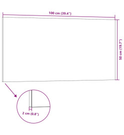 Panneaux muraux 3D 10 pcs rouge et blanc 100x50 cm EPS