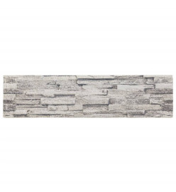 Panneaux muraux 3D 14 pcs gris clair 100x25 cm EPS