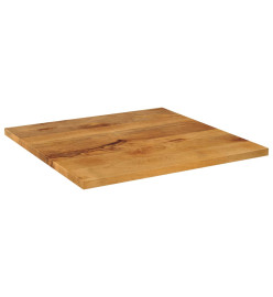 Dessus de table 70x70x3,8 cm carré bois massif manguier