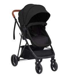 Poussette pour bébé 3-en-1 Anthracite et noir Acier