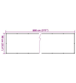 Écran d'intimité de jardin aspect pierre de rebord gris PVC