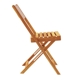 Chaises de jardin pliantes lot de 8 taupe tissu et bois massif