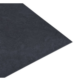 Planches de plancher autoadhésives 5,11 m² PVC Noir Marbre