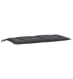 Coussins de banc de jardin lot de 2 anthracite mélangé tissu