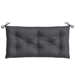 Coussins de banc de jardin lot de 2 anthracite mélangé tissu