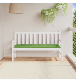 Coussin de banc de jardin vert mélangé 150x50x7 cm tissu