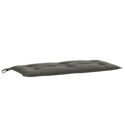 Coussins de banc de jardin lot de 2 gris foncé mélangé tissu