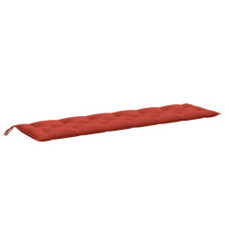 Coussins de banc de jardin lot de 2 rouge mélangé tissu