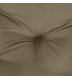 Coussin de banc de jardin taupe mélangé 100x50x7 cm tissu