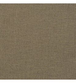 Coussin de banc de jardin taupe mélangé 100x50x7 cm tissu