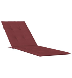 Coussin de chaise longue rouge bordeaux mélangé (75+105)x50x3cm