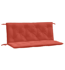 Coussins de banc de jardin lot de 2 rouge mélangé tissu