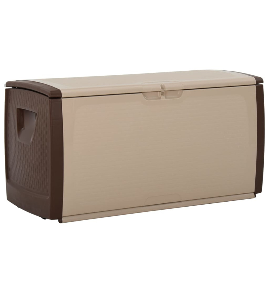 Récipient de stockage Beige et marron 122x56x63 cm