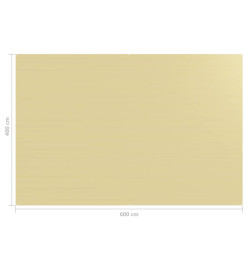 Tapis de tente 400x600 cm Beige