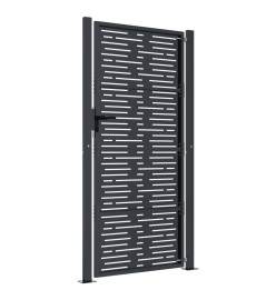 Portail de jardin anthracite 105x205 cm conception de carré