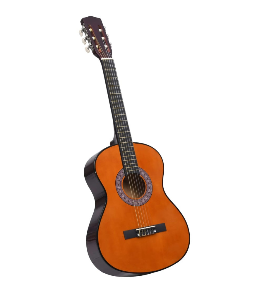 Guitare classique de débutants et enfants 3/4 36" Tilleul