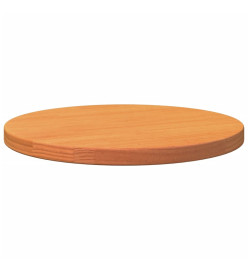 Dessus de table rond cire marron Ø40x2,5 cm bois de pin massif