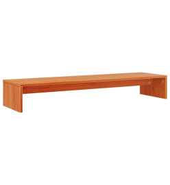 Support de moniteur marron miel 100x27x15 cm bois de pin solide