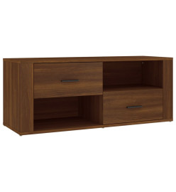 Meuble TV Chêne marron 100x35x40 cm Bois d'ingénierie