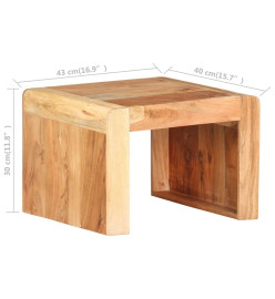 Table d'appoint 43x40x30 cm Bois d'acacia massif