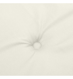 Coussin de banc de jardin crème mélangé 150x50x7 cm tissu
