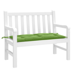 Coussin de banc de jardin vert mélangé 100x50x7 cm tissu