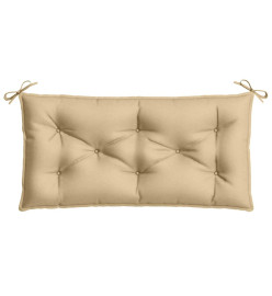 Coussin de banc de jardin beige mélangé 100x50x7 cm tissu