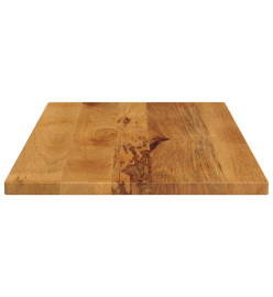 Dessus de table 80x70x3,8 cm rectangulaire bois massif manguier