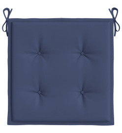 Coussins de palette 6 pcs bleu marine 40x40x3 cm tissu oxford