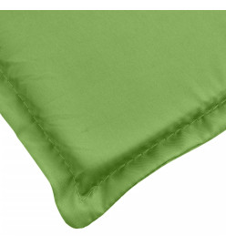 Coussin de banc de jardin vert mélangé 180x50x7 cm tissu