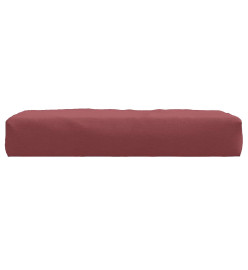 Coussin de palette rouge bordeaux mélangé 60x60x10 cm tissu