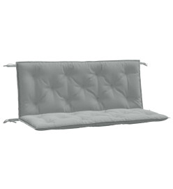 Coussins de banc de jardin lot de 2 gris clair mélangé tissu