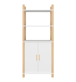 Buffet haut Blanc 60x40x141 cm Bois d'ingénierie