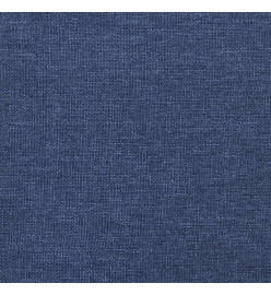 Repose-pied Bleu 45x29,5x35 cm Tissu et similicuir