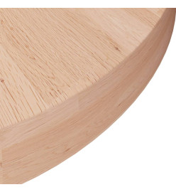 Dessus de table rond Ø30x4 cm Bois de chêne massif non traité