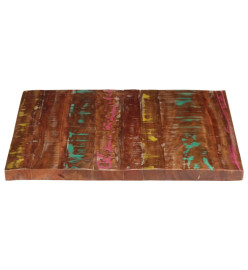 Dessus de table 100x80x3,8cm rectangulaire bois massif récupéré