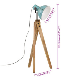 Lampadaire 25 W bleu délavé 45x45x120 cm E27