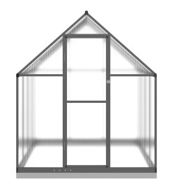 Serre avec cadre de base anthracite 224x169x202 cm aluminium