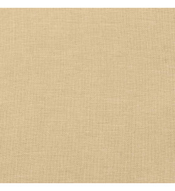 Coussin de banc de jardin beige mélangé 180x50x7 cm tissu