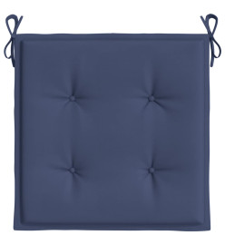 Coussins de palette lot de 4 bleu marine 40x40x3cm tissu oxford