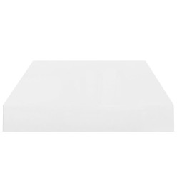 Étagère murale flottante Blanc brillant 40x23x3,8 cm MDF