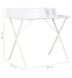 Bureau Blanc 80x50x84 cm