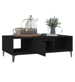 Table basse Noir 103,5x60x35 cm Aggloméré