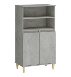 Buffet haut Gris béton 60x36x110 cm Bois d'ingénierie