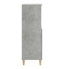 Buffet haut Gris béton 60x36x110 cm Bois d'ingénierie