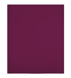 Drap-housse Jersey Bordeaux 180x200 cm Coton