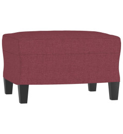 Ensemble de canapés 3 pcs rouge bordeaux tissu