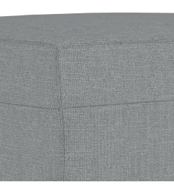 Ensemble de canapés 3 pcs avec coussins Gris clair Tissu