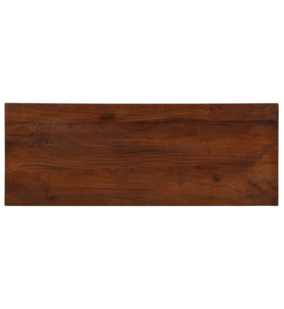 Dessus de table 90x20x2,5 cm rectangulaire bois massif récupéré