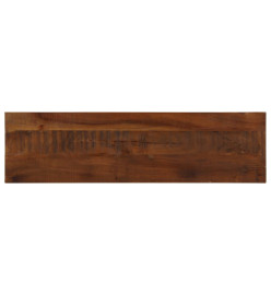 Dessus de table 110x40x2,5cm rectangulaire bois massif récupéré